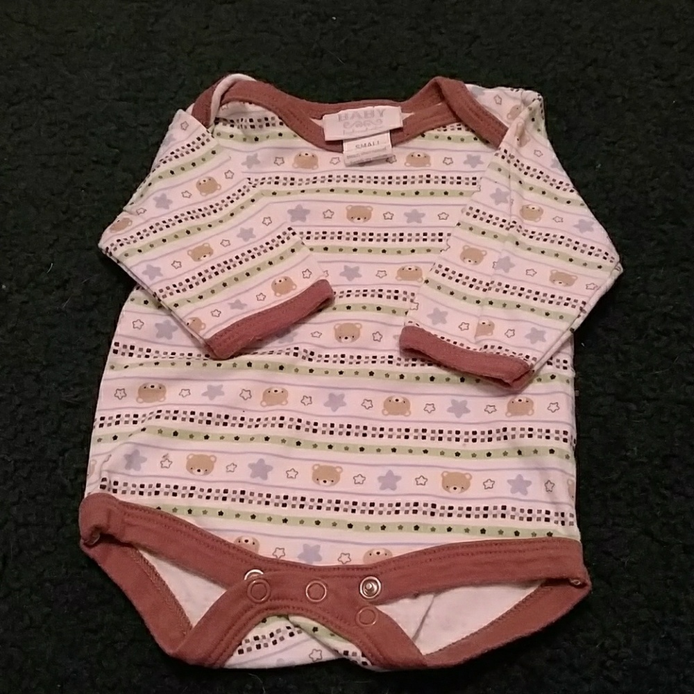 Teddy bear pattern onesie